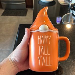 Rae Dunn Happy Fall Y’all mug with lid